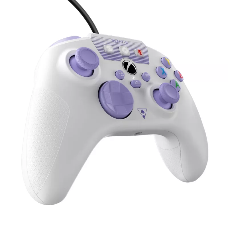 Turtle Beach REACT-R viola, bianco USB gamepad PC, Xbox One, Xbox One S, Xbox One X, Xbox Series S, Xbox Series X