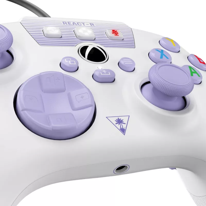 Turtle Beach REACT-R viola, bianco USB gamepad PC, Xbox One, Xbox One S, Xbox One X, Xbox Series S, Xbox Series X