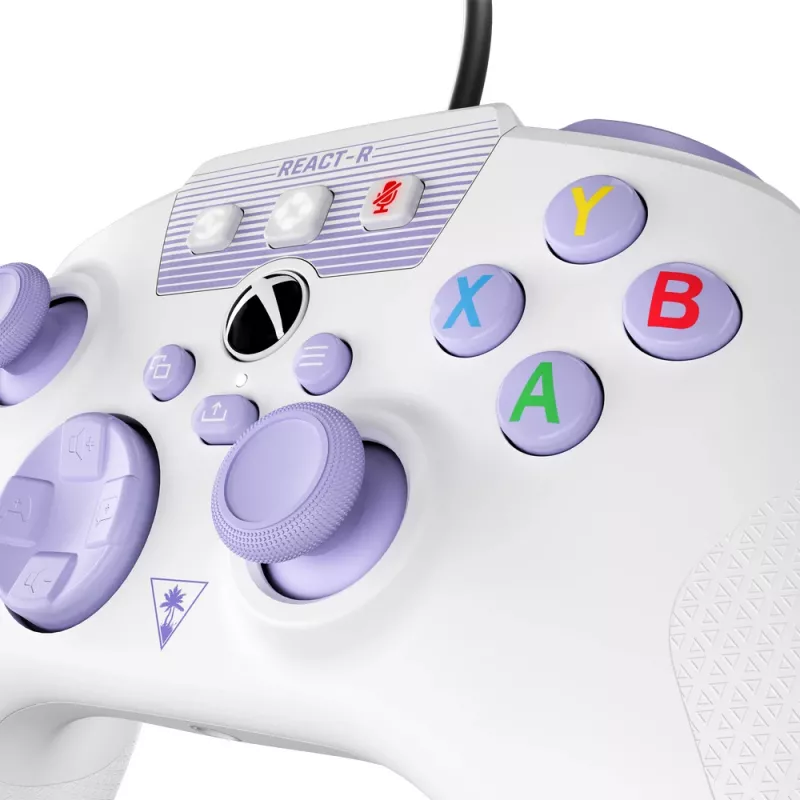 Turtle Beach REACT-R viola, bianco USB gamepad PC, Xbox One, Xbox One S, Xbox One X, Xbox Series S, Xbox Series X