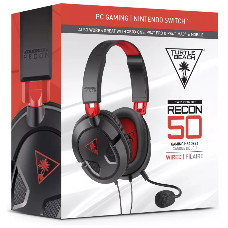 Turtle Beach Recon 50 headset gaming con filo – PC, Xbox Series X o S, Xbox One, PS5 e PS4