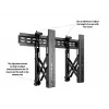 Supporto a parete per videowall Multibrackets M Public Push 40-70 pollici nero