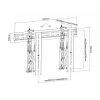 Supporto a parete per videowall Multibrackets M Public Push 40-70 pollici nero