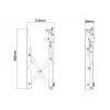 Supporto a parete per videowall Multibrackets M Public Push 40-70 pollici nero