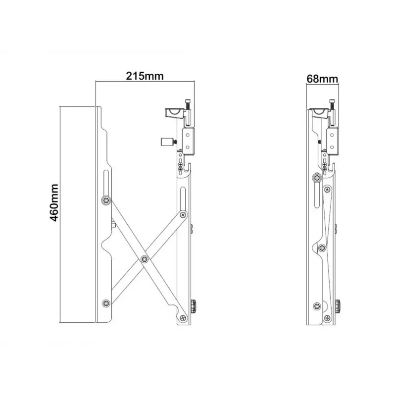 Supporto a parete per videowall Multibrackets M Public Push 40-70 pollici nero
