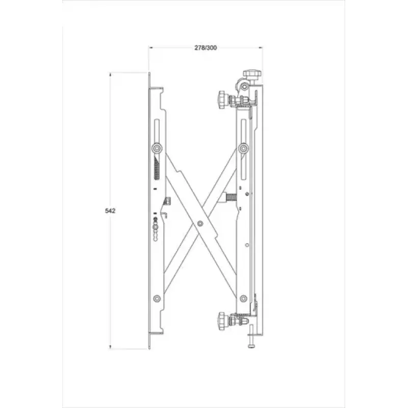 Supporto a parete per videowall Multibrackets M Public Push HD