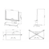 Base da tavolo Multibrackets M VESA Turn nero grande MAX 600x400