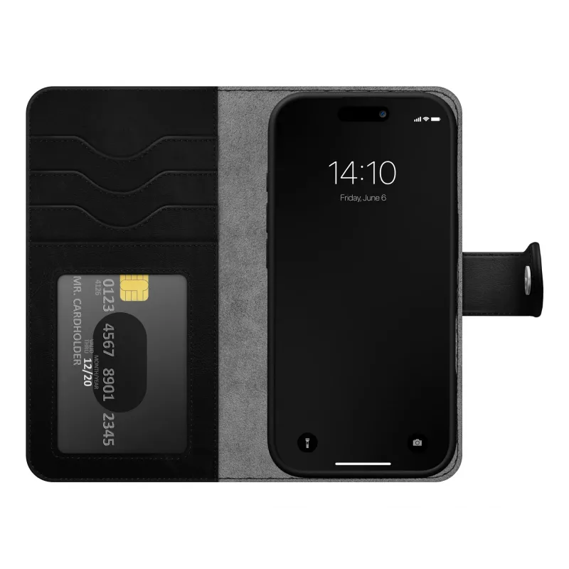 Portafoglio magnetico iDeal of Sweden Magnet Wallet+ MagSafe iPhone 17 Pro nero