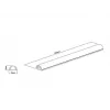 Canalina passacavi universale Multibrackets M nero 18 mm larghezza 1600 mm lunghezza