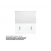Multibrackets M 1:1 schermo di proiezione manuale 200x200, 112 pollici White Edition