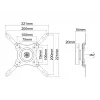Supporto a parete VESA Multibrackets M 360 nero