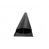 Canalina passacavi Multibrackets M SS nero 75 mm L - 1600 mm lunghezza