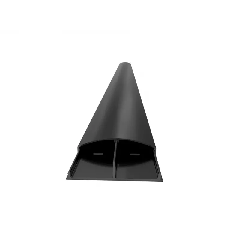 Canalina passacavi Multibrackets M SS nero 75 mm L - 1600 mm lunghezza