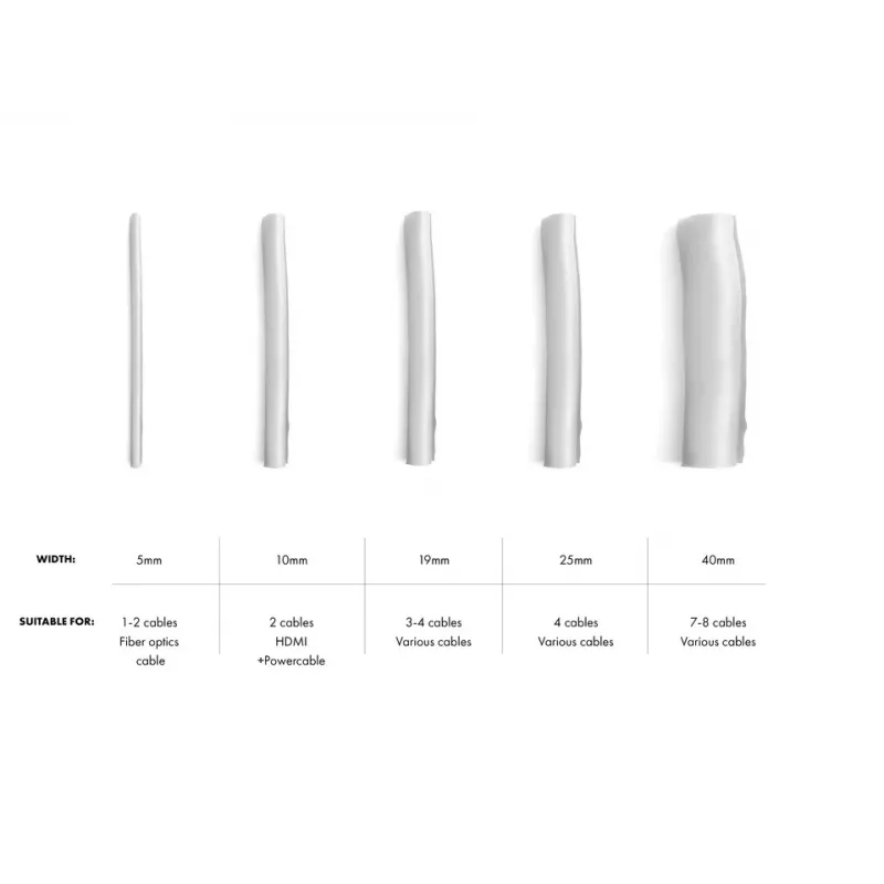 Guaina per cavi Multibrackets M Universal autoavvolgente 19 mm argento 25 m, poliestere, -50–150°C