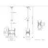 Supporto a soffitto Multibrackets M Public Medium Back to Back nero 3000