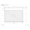 Schermo di proiezione manuale Multibrackets M 16:10 232,6x145,4, 108 pollici