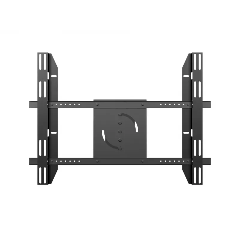 Supporto a pavimento per display singolo Public MULTIBRACKETS M – nero, supporta fino a 60 kg, VESA 200x200–800x400