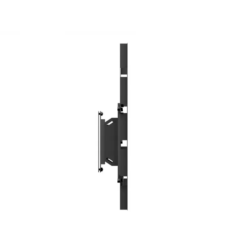 Supporto a pavimento per display singolo Public MULTIBRACKETS M – nero, supporta fino a 60 kg, VESA 200x200–800x400
