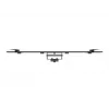 Supporto a pavimento per display singolo Public MULTIBRACKETS M – nero, supporta fino a 60 kg, VESA 200x200–800x400