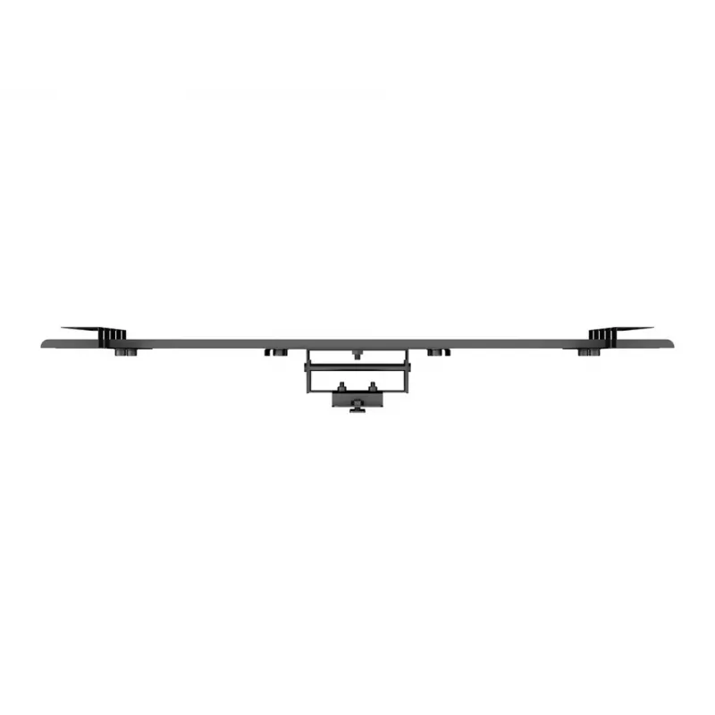 Supporto a pavimento per display singolo Public MULTIBRACKETS M – nero, supporta fino a 60 kg, VESA 200x200–800x400