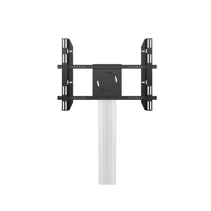 Supporto a pavimento per display singolo Public MULTIBRACKETS M – nero, supporta fino a 60 kg, VESA 200x200–800x400
