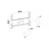 Supporto a pavimento per display singolo Public MULTIBRACKETS M – nero, supporta fino a 60 kg, VESA 200x200–800x400