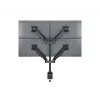 Braccio a gas VESA Multibrackets M Quad nero 40 kg 15-32 pollici