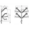 Braccio a gas VESA Multibrackets M Quad nero 40 kg 15-32 pollici