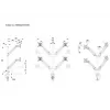 Braccio a gas VESA Multibrackets M Quad nero 40 kg 15-32 pollici