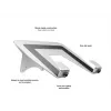 Supporto per laptop Multibrackets M braccio a gas argento