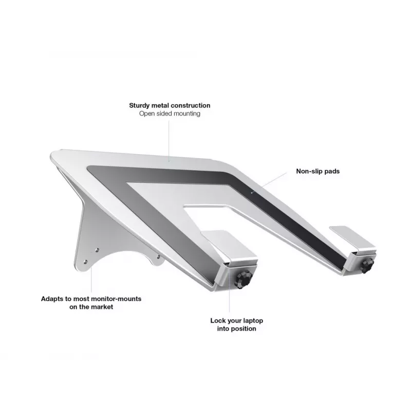 Supporto per laptop Multibrackets M braccio a gas argento