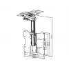 Supporto Multibrackets M Vesa Flip Down nero