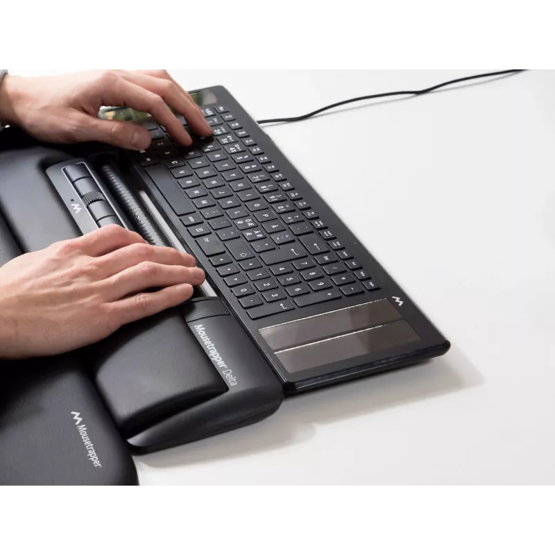 Mouse Mousetrapper Delta nero Regular USB-A, USB Type-A, 4000 DPI, nero