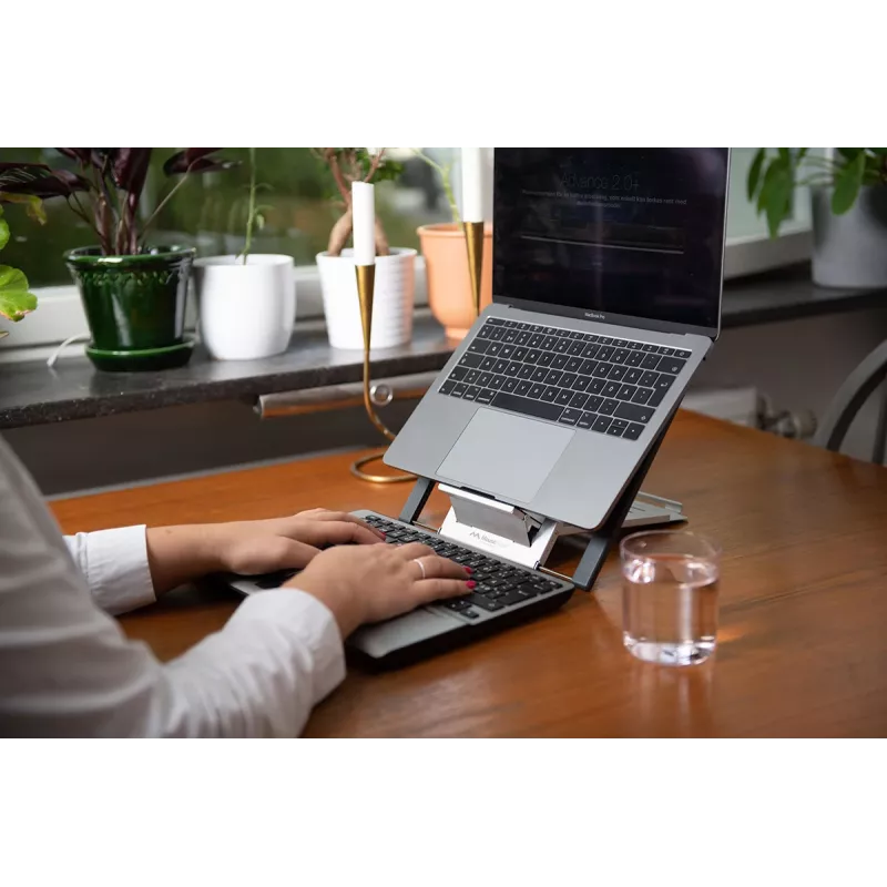 Supporto per laptop Mousetrapper nero/argento
