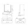 Supporto da tavolo Multibrackets M VESA Tablestand Turn nero medio MAX 400x400