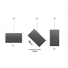 Supporto a soffitto Multibrackets M Public Ceilingmount Medium Single bianco 3000 capacità di carico massima 30 kg dimensione minima schermo 32 pollici dimensione massima schermo 55 pollici
