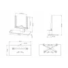 Multibrackets M VESA Tablestand Turn Small MAX 300x300 nero