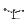 Supporto da tavolo per monitor MULTIBRACKETS M Deskstand Basic Triple — 3-fach, VESA 75x75–100x100, supporta fino a 24 kg, per schermi da 15 pollici a 27 pollici, nero