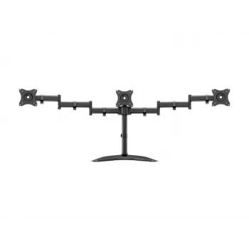 Supporto da tavolo per monitor MULTIBRACKETS M Deskstand Basic Triple — 3-fach, VESA 75x75–100x100, supporta fino a 24 kg, per schermi da 15 pollici a 27 pollici, nero