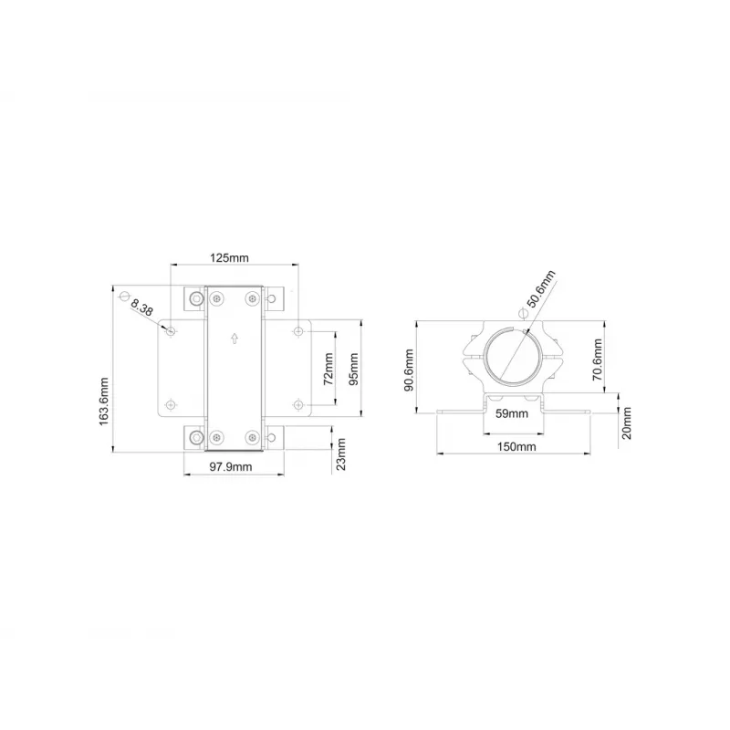 Multibrackets M Pro Series - fascetta per tubi