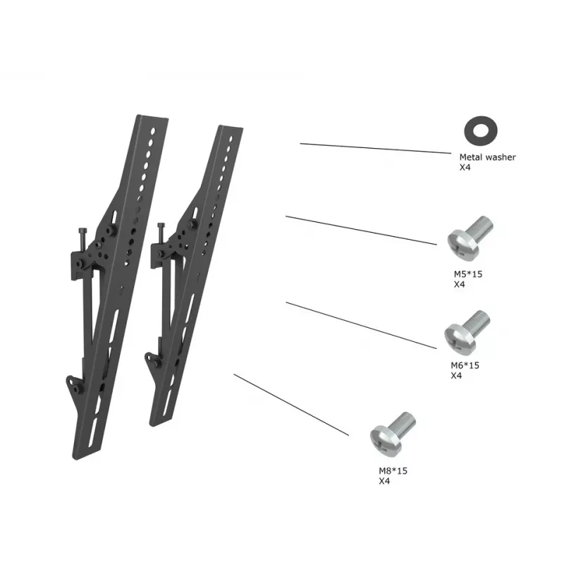 Braccio di montaggio per schermo piatto MULTIBRACKETS M Pro Series Tilt Arms 400mm, nero, alluminio/acciaio, 2 pezzi