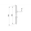 Braccio di montaggio per schermo piatto Multibrackets M Pro Series Fixed Arms 600 mm, acciaio, nero, confezione da 2