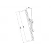 Braccio di supporto per schermo piatto MULTIBRACKETS M Pro Series Tilt Arms 600 mm, acciaio, nero, 2 pezzi