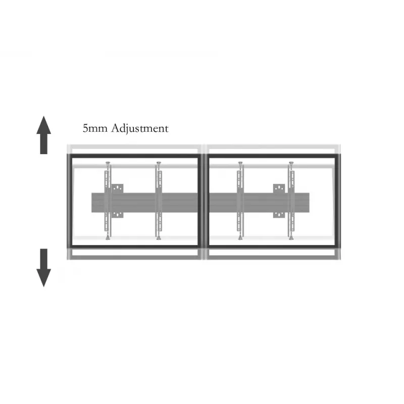 Braccio di montaggio per schermo piatto Multibrackets M Pro Series Micro-Adjustable Arms 400mm nero acciaio