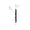 Braccio di montaggio per schermo piatto Multibrackets M Pro Series Micro-Adjustable Arms 400mm nero acciaio