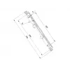Braccio di montaggio per schermo piatto Multibrackets M Pro Series Micro-Adjustable Arms 400mm nero acciaio