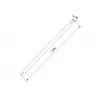 Tubo Multibrackets M Pro Series Extension Pipe 1,5 m nero acciaio