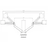 Multibrackets M VESA Gas Lift Arm Dual Side by Side nero morsetto 20 kg 15-32 pollici