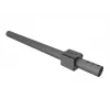 Dima di foratura per palo MULTIBRACKETS M Pro Series — custodia in acciaio, nero, 76,5×78,2 mm, 1,5 kg