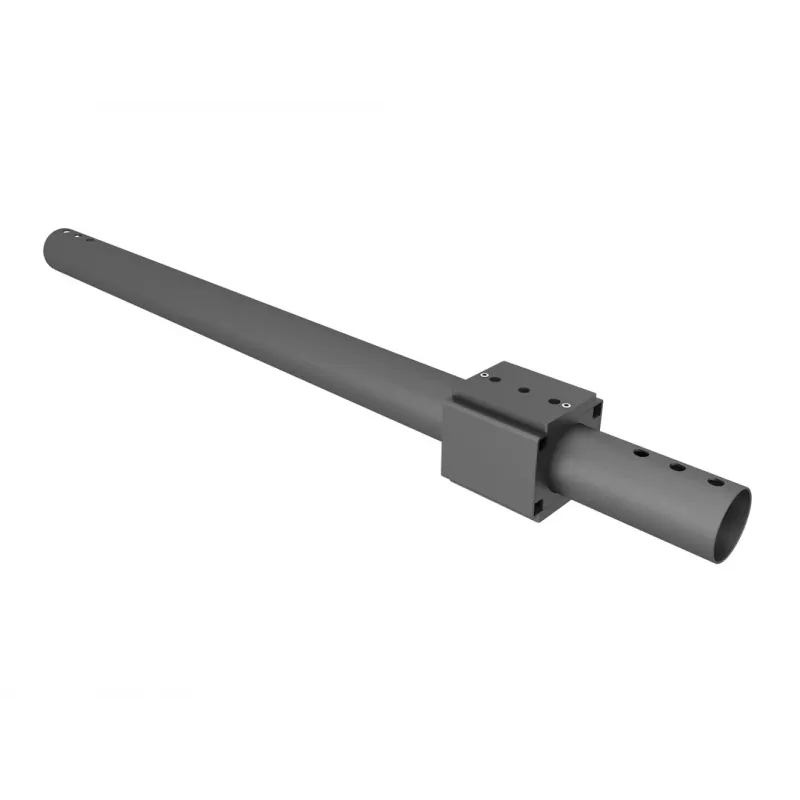 Dima di foratura per palo MULTIBRACKETS M Pro Series — custodia in acciaio, nero, 76,5×78,2 mm, 1,5 kg