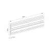 Rail Multibrackets M Pro Series Single Screen Rail 48 cm nero